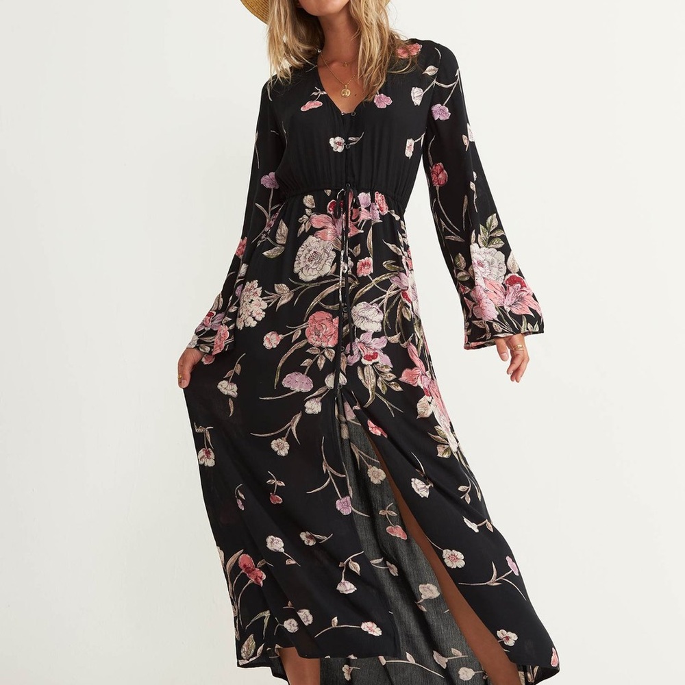 Billabong Desi Kimono Maxi Dress - Picture 3 of 10